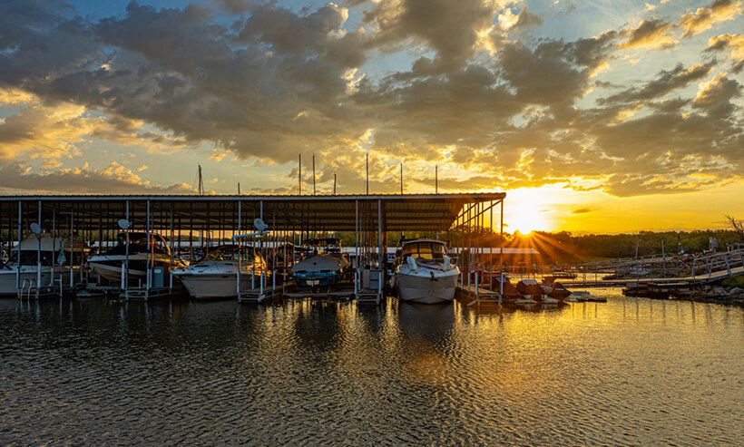 Lake Perry Yacht and Marina Sunset